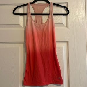 Gap Fit Breathe Coral Ombré Racerback Tank Top Size XS